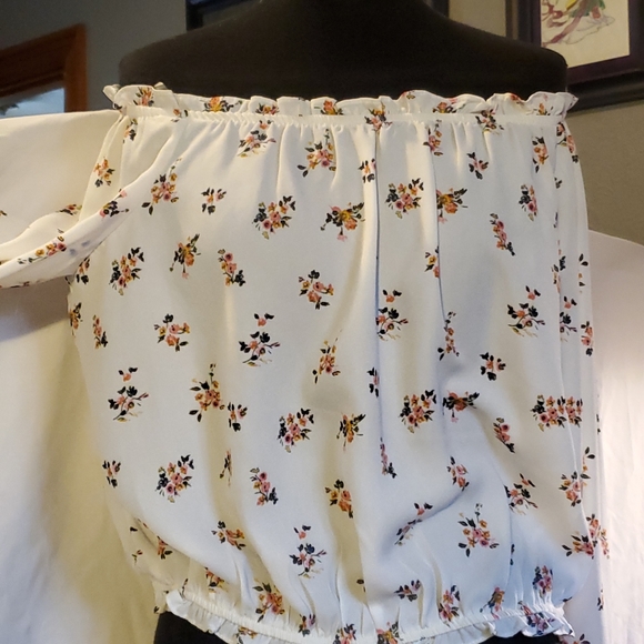 Beautiful XL Off the Shoulder Top, 3/4 sleeve, NWTs,Arizona Jean - Picture 3 of 8